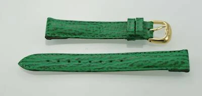 Pulseira de relógio Fossil unissex 18 mm aço inoxidável couro verde clipes de substituição - Imagem 1 de 2