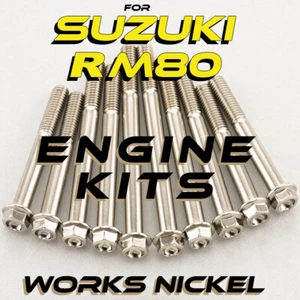 Kit de pernos de motor de níquel funciona para Suzuki RM80 | ¡Tenemos sujetadores 4 tu proyecto! - Imagen 1 de 12