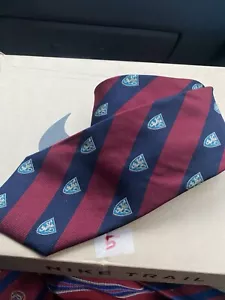 Mens Jos A Bank Red/Black Striped Pure Silk Neck Tie Woven In England  - Picture 1 of 5