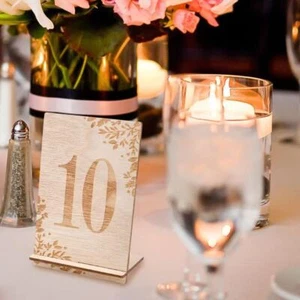 10pcs Reusable Rustic Table Signs Place Card Holders Reception Decor - Picture 1 of 12
