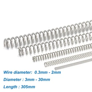 Compression Spring Various Size 3mm-30mm Diameter & 305mm Length Pressure Small - Picture 1 of 10