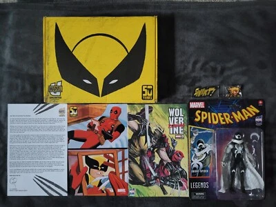 Marvel Unlimited Annual Plus 2025 Wolverine Caja Miembro con Figura Caballero Araña Foto 1 de 4