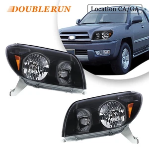 For 2003 2004 2005 Toyota 4Runner Headlights Black Left & Right Side - Picture 1 of 16