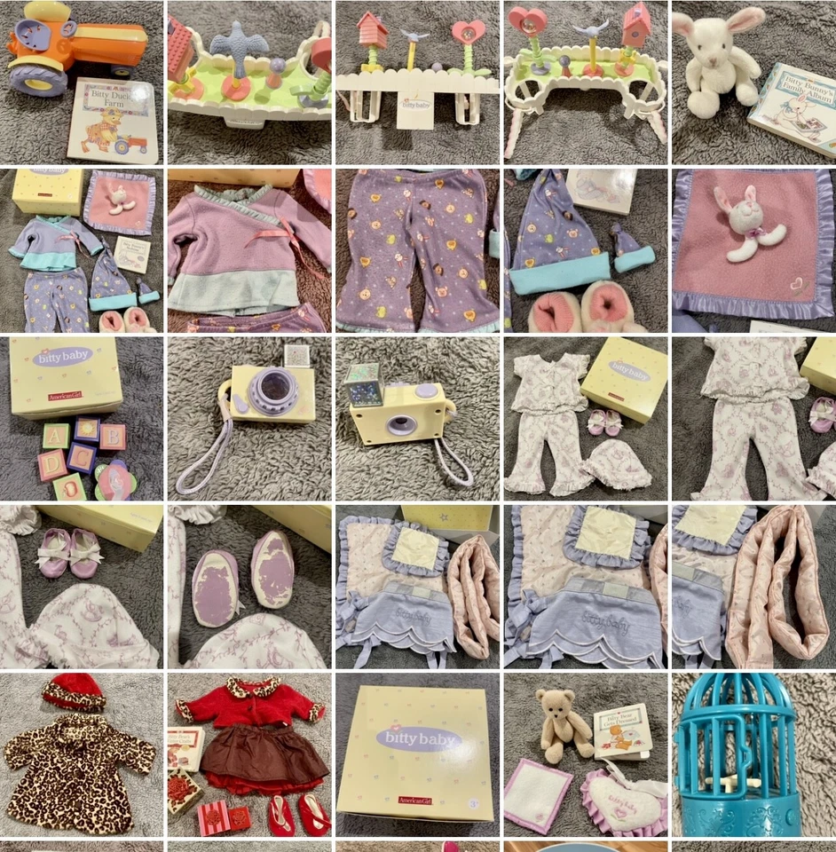American Girl Doll Clothes Bitty Baby Twins 18 Inch Doll furniture Outfits Dress - Image 1 of 1