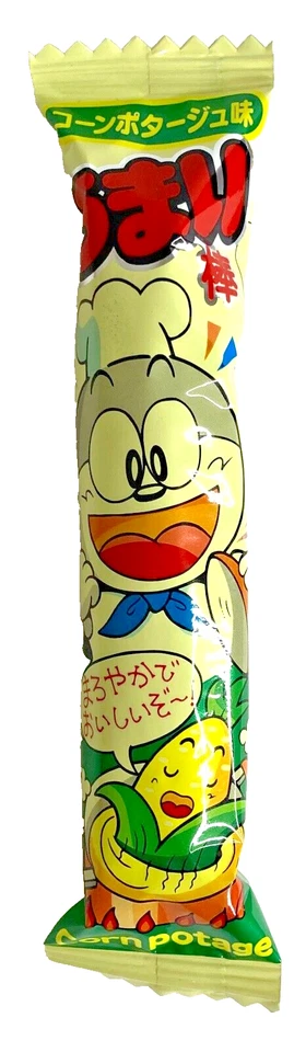 Yaokin Umaibo Delicious Stick Dagashi Snack Corn POTAGE Taste 10pc IMPORT Japan