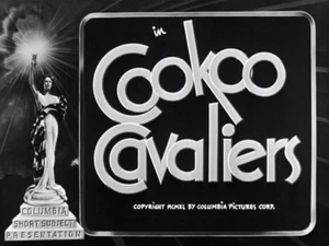 Cookoo Cavaliers 35mm B&W 3 Stooges 1940 Larry Mo & Curly Safety Print Nice! - Imagen 1 de 3