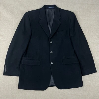 Blazer Abrigo Deportivo Ralph Lauren Para Hombre 40R Negro Cabello Camel Foto 1 de 4