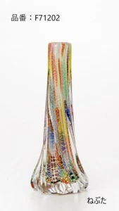 Tsugaru Bidro Japanese glass flower pot vase Kinsai Gold H25.5cm Nebuta - Picture 1 of 2