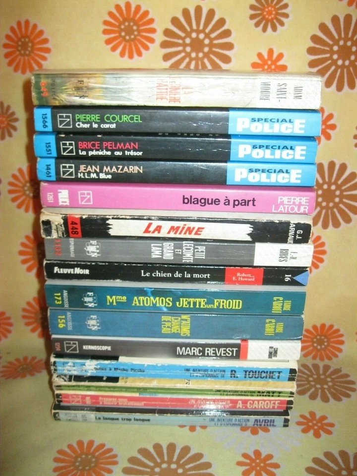 Lot x15 LIVRE de POCHE EDITIONS FLEUVE NOIR DIVERSE SERIE Policier Roman Action - Photo 1/4