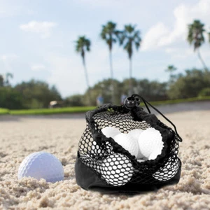2PCS Portable Golf Net Bag Holder Mesh Net of Tennis Balls Golf Ball Bags - Picture 1 of 11