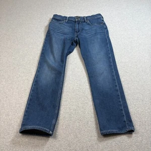 Paige Federal Jeans Men 31x27 Blue Bootcut Stretch Ankle Crop Whiskering Boho - Picture 1 of 9