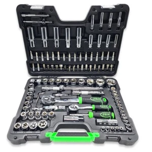 Valigia Set Chiavi a Bussola 108 Pezzi Vanadium Crome Con Cricchetto e Torx - Foto 1 di 5