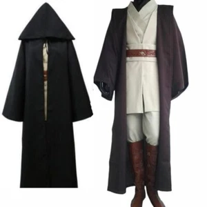 Star Wars Obi-Wan Kenobi Jedi Knight Costume Cloak Suits Cosplay Halloween Party - Picture 1 of 19