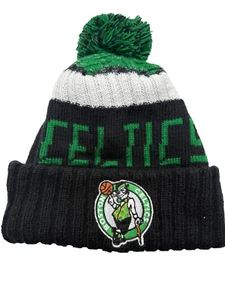 Beanie Boston Celtics Hats Puff Winter Knit Hat Cap Toboggan New Era Caps USA - Picture 1 of 6