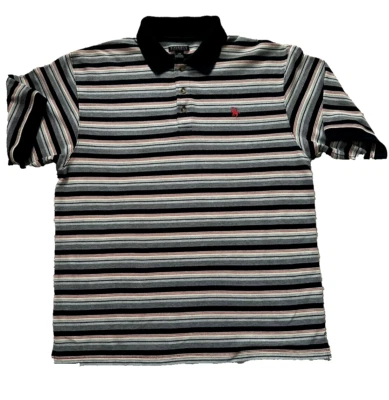 Camisa Polo de Golf Caballeros Ropa Deportiva L/G Rayas Caballeros LOGO Foto 1 de 4
