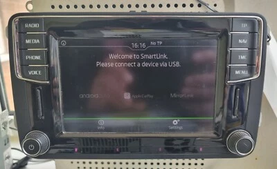 Refurbished SKODA Yeti MIB2 Sat Nav CarPlay DAB+ Radio Bluetooth Head Unit - Image 1 of 4