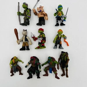 10 Teenage Mutant Ninja Turtles Figures Lot 6 Viacom Playmates Plus 4 Others - Picture 1 of 12