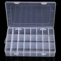 36 Compartments Clear Plastic Storage Box Jewelry-Bead Screw Organizer Container