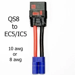RCP-QS8 to EC5/IC5 Adapters 8 or 10 awg wire - Picture 1 of 25