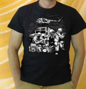 t-shirt. Sanitätskräfte Ukraine.   Farbe schwarz. - Bild 1 von 6