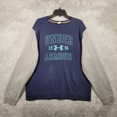 Under Armour свитер мужской XL свободного кроя бейсбол логотип экипажа реглан * - Изображение 1 из 4