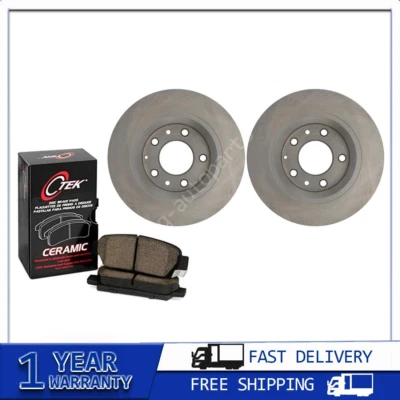 Rotores de freno traseros centrados y pastillas de freno de cerámica 3x para Mazda 6 Foto 1 de 4