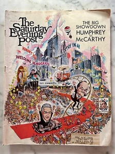 1968 The Saturday Evening Post - August 24 - The Big Show Humphrey vs McCarthy - Picture 1 of 3