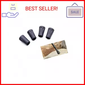 Walking Stick Tips Rubber 4pcs Trekking Pole Tips Replacement- Rubber Feet for H - Picture 1 of 2