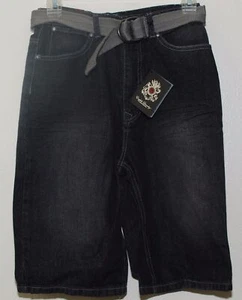 English Laundry Shorts w Belt Boy's Size 4 Black Denim NWT $48 - Picture 1 of 1