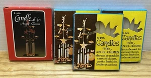 Vintage Candles for Angel Chimes - White & Red - Set of 4 (32 candles) - Picture 1 of 7