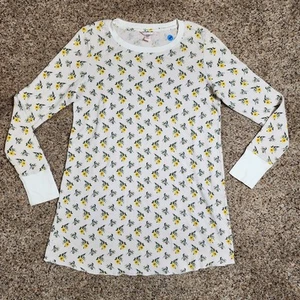 Victoria Secret Women's White Floral Long Sleeve Sleep Shirt Size Medium - Picture 1 of 6
