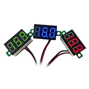 Mini Voltímetro Medidor de Voltaje Panel Pantalla LED Digital 0.36 Pulgadas DC4.5V-30V* - Imagen 1 de 9