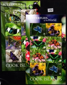 !! COOK ISLANDS - MNH - NATUR - SCHMETTERLINGE - BLUMEN - 2020 - Bild 1 von 1