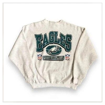 GILDAN Philadelphia Eagles crewneck sweatshirt ash color reprint unisex Men Women