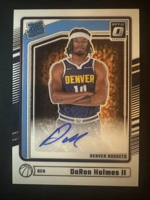 DARON HOLMES II 2024-25 DONRUSS OPTIC RATED ROOKIE NUGGETS RC AUTO - Image 1 of 2