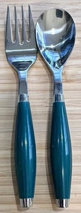 Fiesta Toddler Child Flatware Appetizer Cocktail Hors Fork Spoon EVERGREEN - Picture 1 of 2