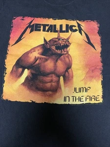 Retro 2005 Metallica Jump In The Fire Album Cover Demon Devil T-Shirt - Bild 1 von 24
