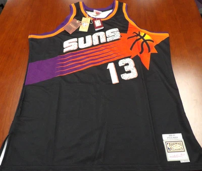 MITCHELL & NESS NBA PHOENIX SUNS STEVE NASH BLACK SWINGMAN JERSEY SIZE 3XLT - Image 1 of 4