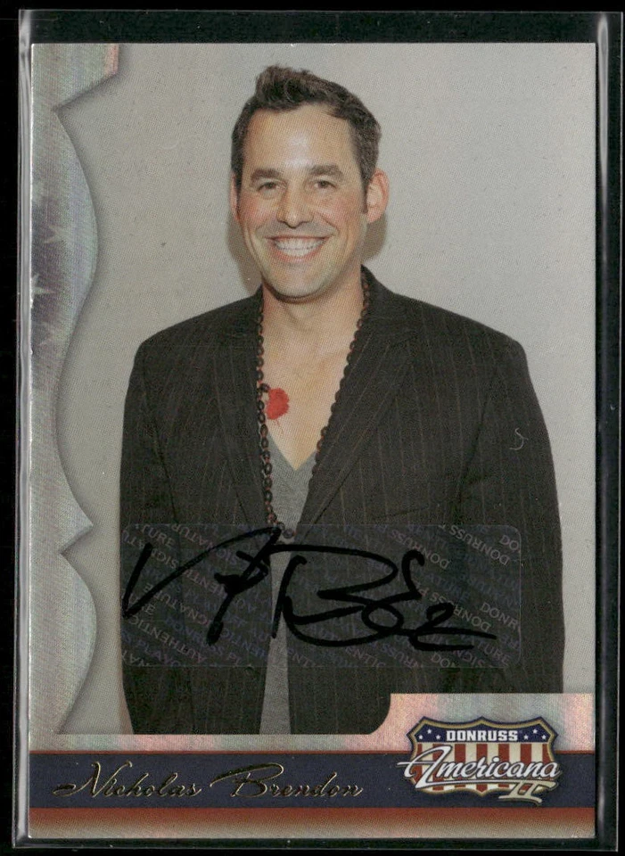 2008 Donruss Americana Nicholas Brendon 签名 SP /5 Buffy Xander — 第 1/2 张图片
