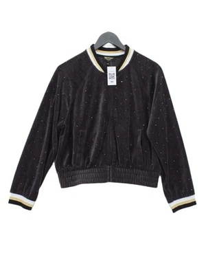 Juicy Couture Women's Hoodie L Grey Polkadot Cotton with Polyester Full Zip - Image 1 of 4