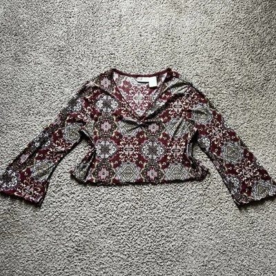 Blusa vintage años 90 Y2K 18/20 cachemira manga campana caprichosa hada grunge Foto 1 de 4