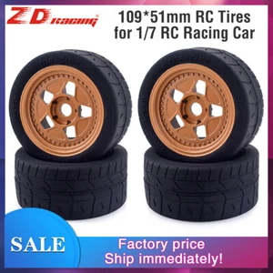 2 PIEZAS/4 PIEZAS neumáticos de radiocontrol 109 mm rueda hexagonal 17 mm para coche de carreras ARRMA ZD Racing EX07 1/7 - Imagen 1 de 14