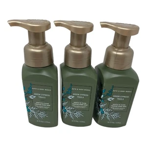 Lot x 3 Bath & Body Works GREEN CYPRESS TRAILS Gentle Foaming Hand Soap - Picture 1 of 2
