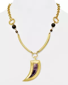 STEPHANIE KANTIS AMETHYST Claw Necklace Pendant NEW in Box Orig $245. - Picture 1 of 2