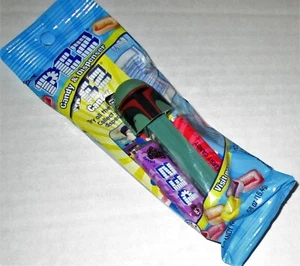 STAR WARS "The Manaloran" Pez Dispenser BOBA FETT  [Pez Branded Cello Bag] - Picture 1 of 1