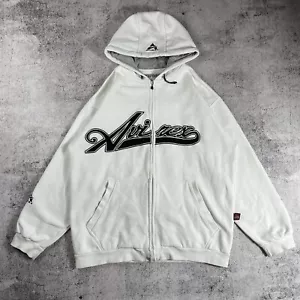 Sudadera con Capucha Avirex Cremallera Vintage Años 90 Y2K Pullover Blanco Para Hombre Talla M - Imagen 1 de 16