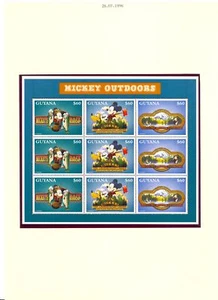 GUYANA 1996 - DISNEY - 8 x BL / SH --** Sehr guter Zustand - Bild 1 von 6