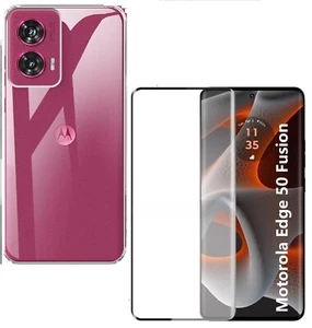 For MOTOROLA EDGE 50 FUSION CASE + TEMPERED GLASS SCREEN PROTECTOR SHOCKPROOF - Picture 1 of 12