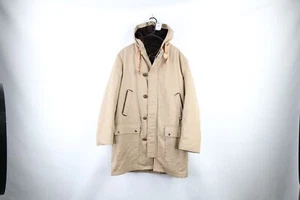 Chaqueta parka con capucha forrada de vellón envejecida grande de colección de los años 70 Streetwear para hombre - Imagen 1 de 16