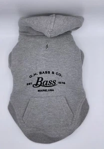 G.H. Bass Co. Gray Fleece Dog Hoodie Jacket Small – Cozy & Warm – FREE SHIPPING! - Picture 1 of 3